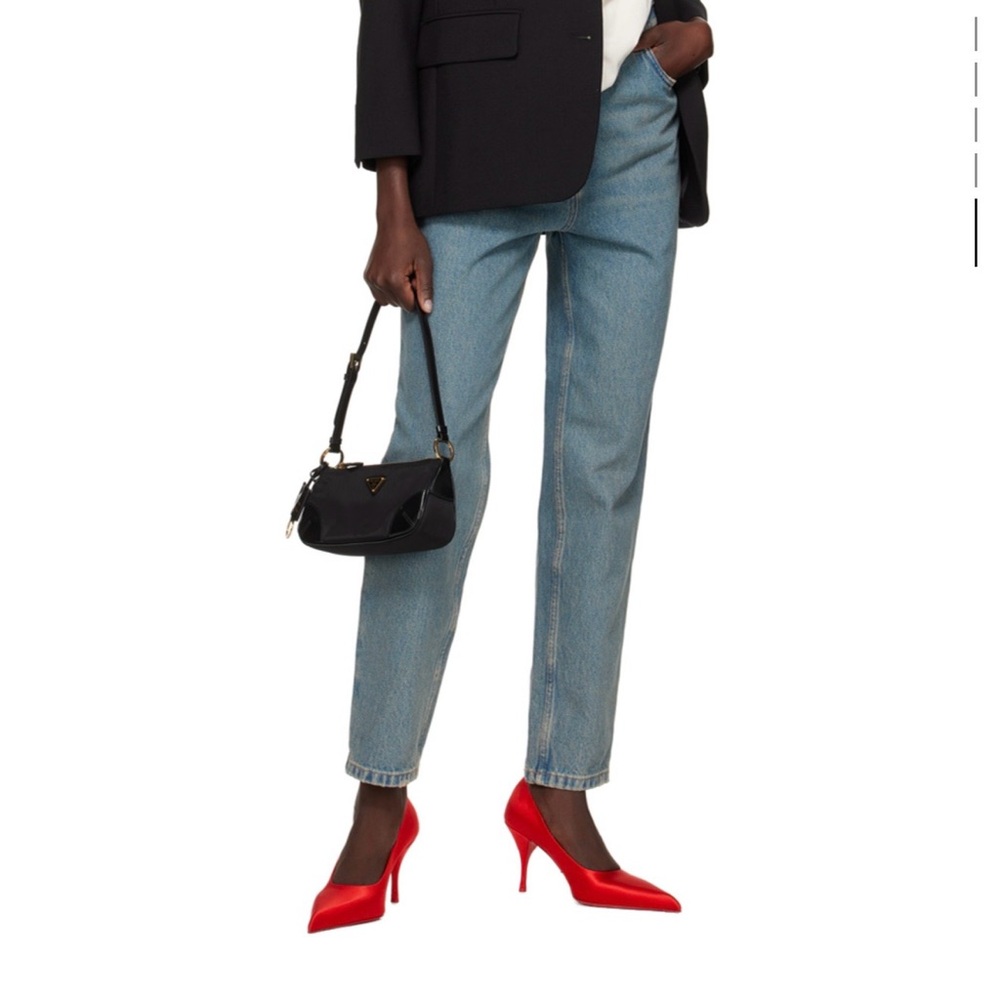 Prada Women's Red Satin Pumps - Picture 10 of 10